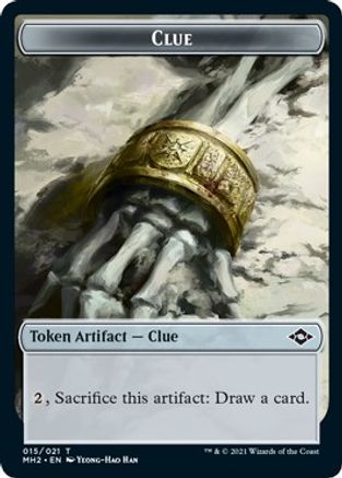 Clue (015) // Zombie Army Double-Sided Token (MH2-15 // 7) - Modern Horizons 2 Foil