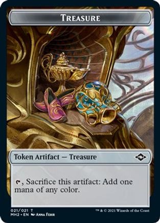 Treasure (021) // Insect Double-Sided Token (MH2-21 // 13) - Modern Horizons 2 Foil