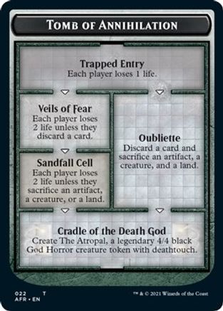 Tomb of Annihilation // The Atropal Double-Sided Token (AFR-22 // 5) - Adventures in the Forgotten Realms