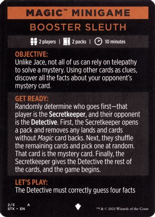 Magic Minigame: Booster Sleuth (STX-003) - Strixhaven: School of Mages