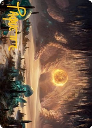 Plains (265) Art Card (Gold-Stamped Signature) (ASAFR-063) - Art Series: Adventures in the Forgotten Realms