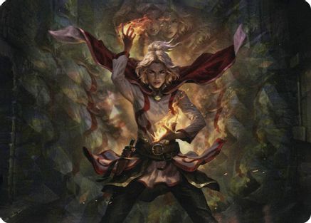 Delina, Wild Mage Art Card (ASAFR-031) - Art Series: Adventures in the Forgotten Realms