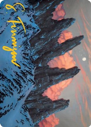 Mountain (59/81) Art Card (Gold-Stamped Signature) (ASAFR-059) - Art Series: Adventures in the Forgotten Realms