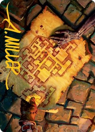 Dungeon Map Art Card (Gold-Stamped Signature) (ASAFR-057) - Art Series: Adventures in the Forgotten Realms