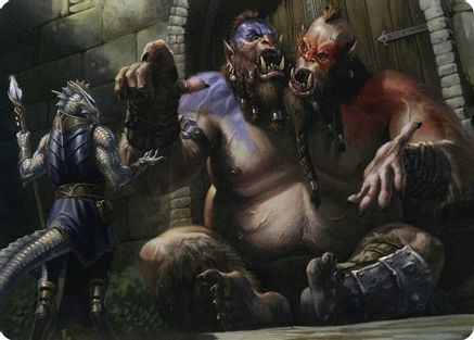 Ettin Art Card (ASAFR-013) - Art Series: Adventures in the Forgotten Realms