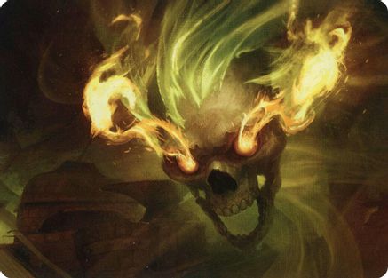 Flameskull Art Card (ASAFR-014) - Art Series: Adventures in the Forgotten Realms