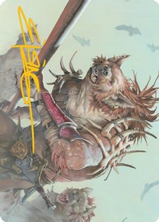 Gnoll Art Card (Gold-Stamped Signature) (ASAFR-011) - Art Series: Adventures in the Forgotten Realms