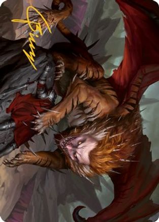 Manticore Art Card (Gold-Stamped Signature) (ASAFR-006) - Art Series: Adventures in the Forgotten Realms