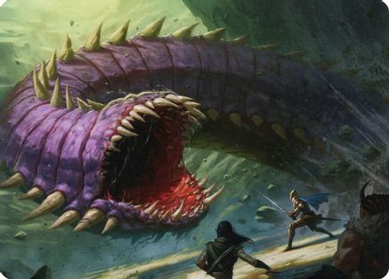 Purple Worm Art Card (ASAFR-003) - Art Series: Adventures in the Forgotten Realms