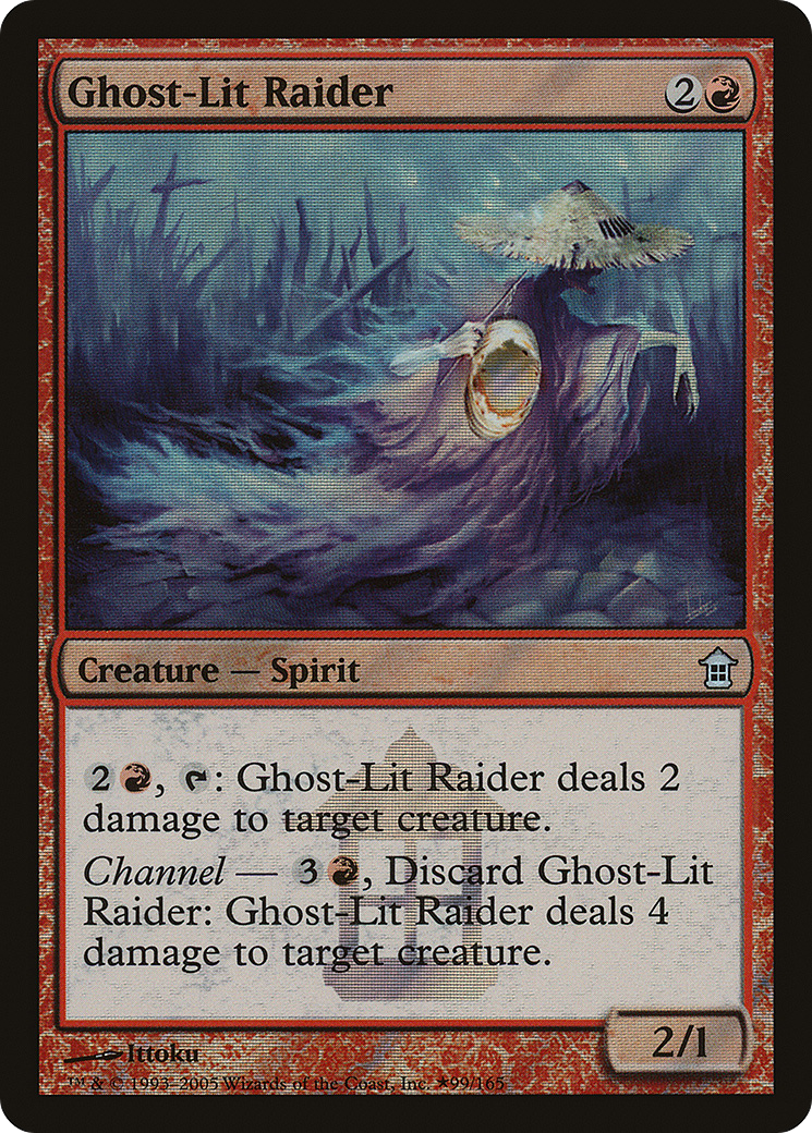 Ghost-Lit Raider (LARP-099) - Saviors of Kamigawa Promos Foil