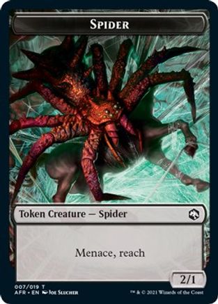 Spider // Faerie Dragon Double-Sided Token (AFR-7 // 4) - Adventures in the Forgotten Realms Foil