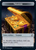 Treasure // Vecna Double-Sided Token (AFR-15 // 8) - Adventures in the Forgotten Realms Foil