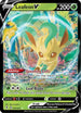 Leafeon V 007  - Holofoil SWSH07 Evolving Skies - Ultra Rare