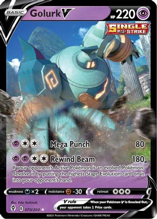 Golurk V (070/203) Holofoil [Evolving Skies] - Ultra Rare