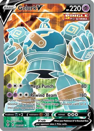 Golurk V (Full Art) (181/203) Holofoil [Evolving Skies] - Ultra Rare