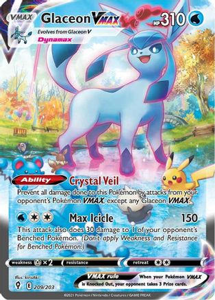 Glaceon VMAX (Alternate Art Secret) (209/203) Holofoil [Evolving Skies] - Secret Rare