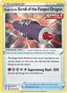 Single Strike Scroll of the Fanged Dragon 158  SWSH07 Evolving Skies - Uncommon