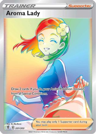 Aroma Lady (Secret) (221/203) Holofoil [Evolving Skies] - Secret Rare