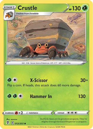 Crustle (012/203) [Evolving Skies] - Uncommon