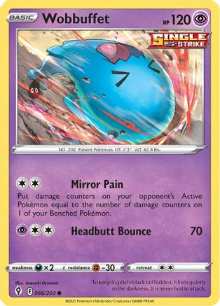 Wobbuffet (066/203) Reverse Holofoil [Evolving Skies] - Common