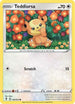 Teddiursa 126  - Reverse Holofoil SWSH07 Evolving Skies - Common