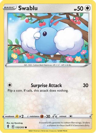 Swablu (132/203) [Evolving Skies] - Common