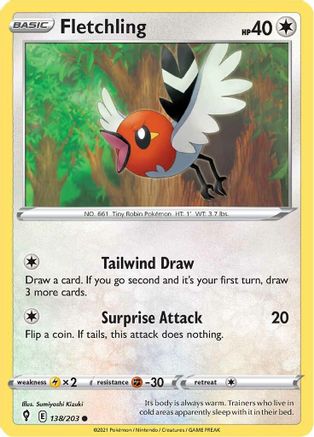 Fletchling (138/203) [Evolving Skies] - Common