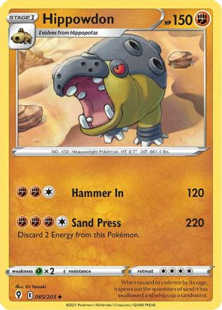 Hippowdon (085/203) [Evolving Skies] - Uncommon