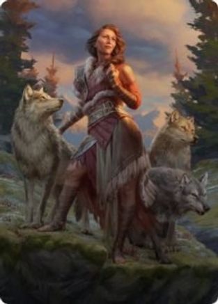 Arlinn, the Pack's Hope Art Card (01/81) (ASMID-001) - Art Series: Innistrad: Midnight Hunt