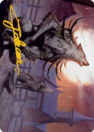 Lord of the Ulvenwald Art Card (Gold-Stamped Signature) (ASMID-064) - Art Series: Innistrad: Midnight Hunt