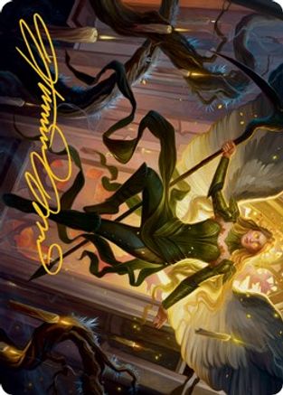 Sigarda, Champion of Light Art Card (Gold-Stamped Signature) (ASMID-068) - Art Series: Innistrad: Midnight Hunt