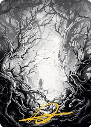 Forest Art Card (81/81) (Gold-Stamped Signature) (ASMID-081) - Art Series: Innistrad: Midnight Hunt