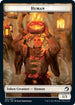Human // Beast Double-Sided Token (MID-1 // 8) - Innistrad: Midnight Hunt Foil