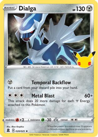 Dialga (020/25) Holofoil [Celebrations] - Holo Rare