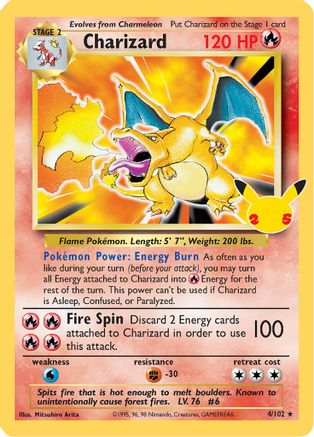 Charizard (004/25) Holofoil [Celebrations Classic Collection] - Classic Collection