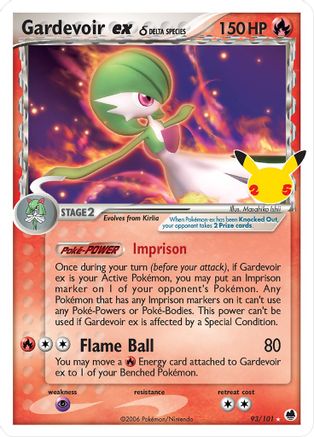 Gardevoir ex (Delta Species) (093/25) Holofoil [Celebrations Classic Collection] - Classic Collection