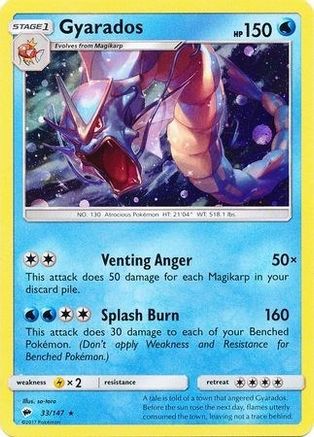 Gyarados (Cosmos Holo) (33/147) Holofoil [Blister Exclusives] - Promo