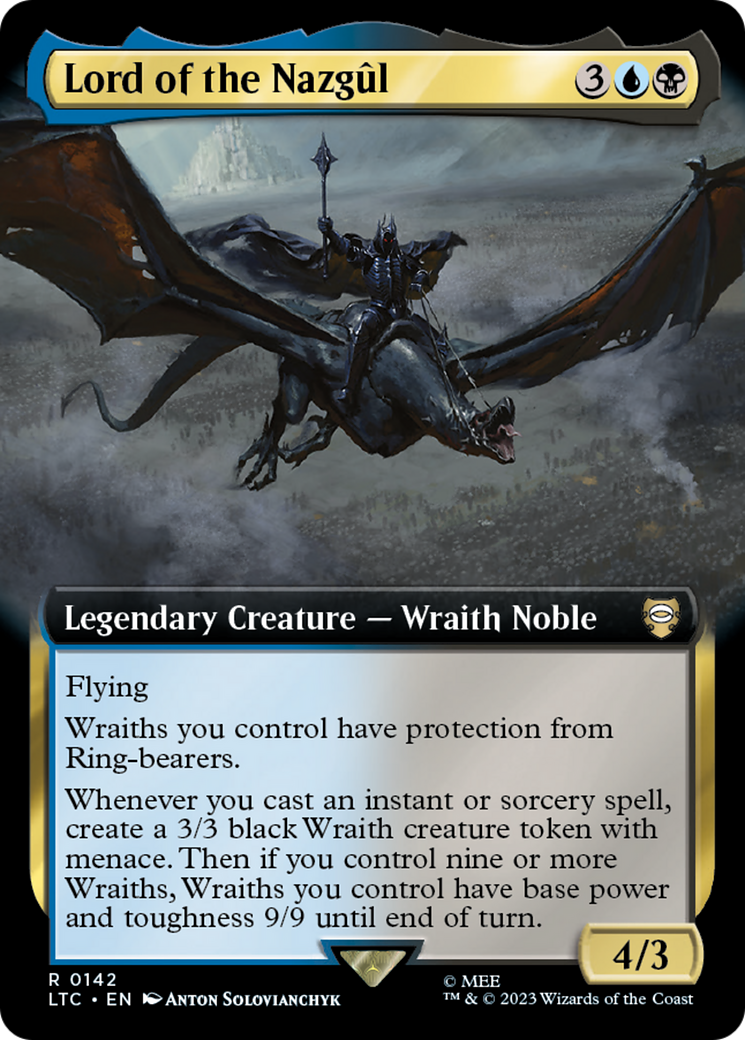 Lord of the Nazgul (Extended Art) (LTC-142) - Tales of Middle-earth Commander: (Extended Art)