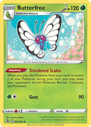 Butterfree (003/264) Holofoil [Fusion Strike] - Holo Rare