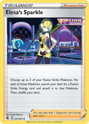 Elesa's Sparkle (233/264) Reverse Holofoil [Fusion Strike] - Uncommon