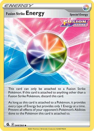 Fusion Strike Energy (244/264) Reverse Holofoil [Fusion Strike] - Uncommon