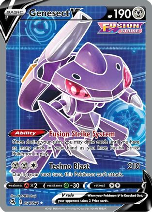 Genesect V (Full Art) (254/264) Holofoil [Fusion Strike] - Ultra Rare