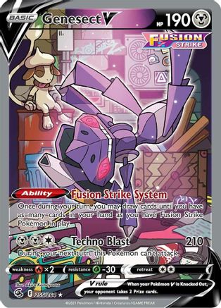 Genesect V (Alternate Full Art) (255/264) Holofoil [Fusion Strike] - Ultra Rare
