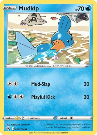 Mudkip (062/264) Reverse Holofoil [Fusion Strike] - Common
