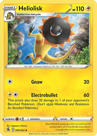 Heliolisk (099/264) Reverse Holofoil [Fusion Strike] - Uncommon
