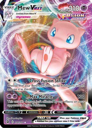 Mew VMAX (114/264) Holofoil [Fusion Strike] - Ultra Rare