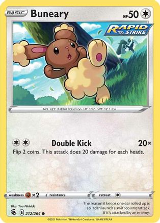 Buneary (212/264) [Fusion Strike] - Common