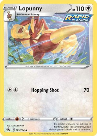 Lopunny (213/264) [Fusion Strike] - Uncommon