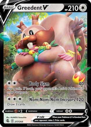 Greedent V (217/264) Holofoil [Fusion Strike] - Ultra Rare