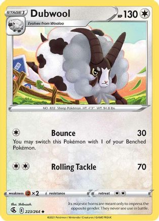 Dubwool (223/264) [Fusion Strike] - Uncommon